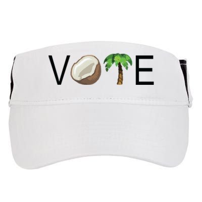 Coconut Tree Vote Funny Kamala Adult Drive Performance Visor