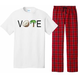 Coconut Tree Vote Funny Kamala Pajama Set