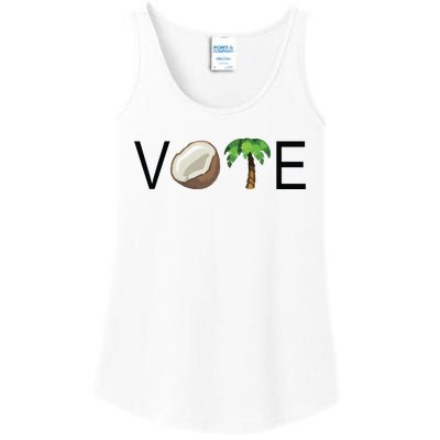 Coconut Tree Vote Funny Kamala Ladies Essential Tank