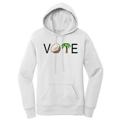 Coconut Tree Vote Funny Kamala Women's Pullover Hoodie