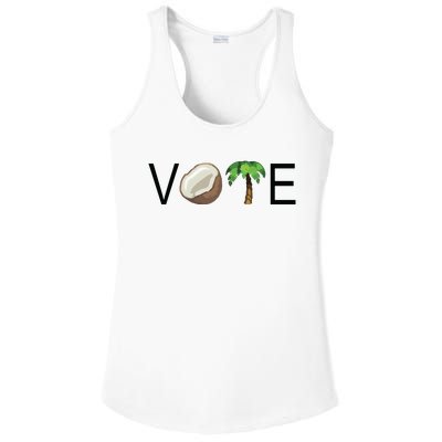 Coconut Tree Vote Funny Kamala Ladies PosiCharge Competitor Racerback Tank