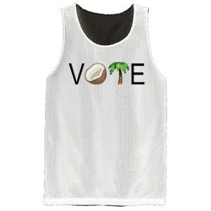 Coconut Tree Vote Funny Kamala Mesh Reversible Basketball Jersey Tank