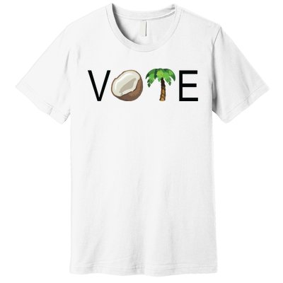 Coconut Tree Vote Funny Kamala Premium T-Shirt