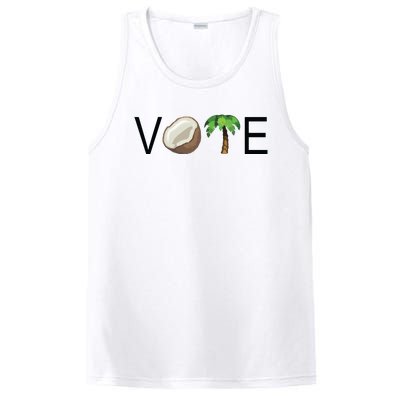 Coconut Tree Vote Funny Kamala PosiCharge Competitor Tank