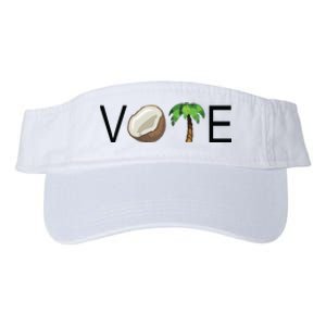 Coconut Tree Vote Funny Kamala Valucap Bio-Washed Visor