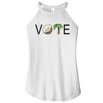 Coconut Tree Vote Funny Kamala Women's Perfect Tri Rocker Tank