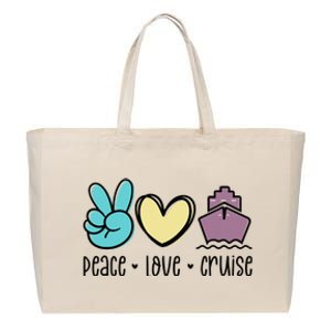 Cruise Trip Vacation Travel Girls Trip Cruising Cotton Canvas Jumbo Tote