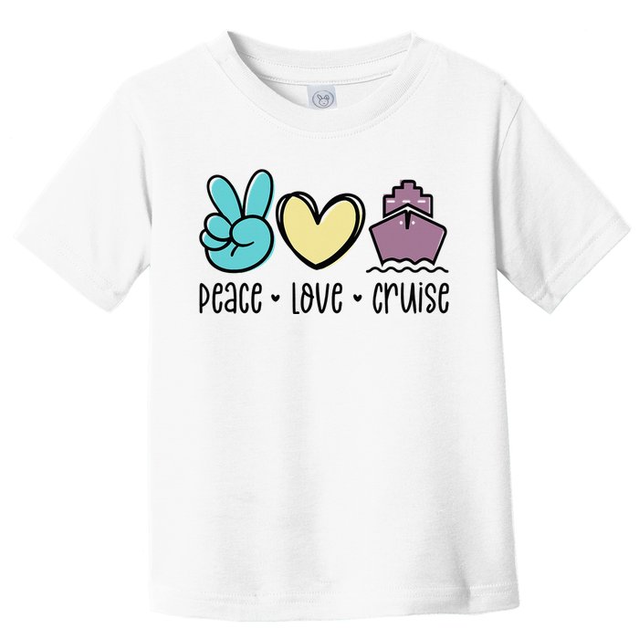 Cruise Trip Vacation Travel Girls Trip Cruising Toddler T-Shirt