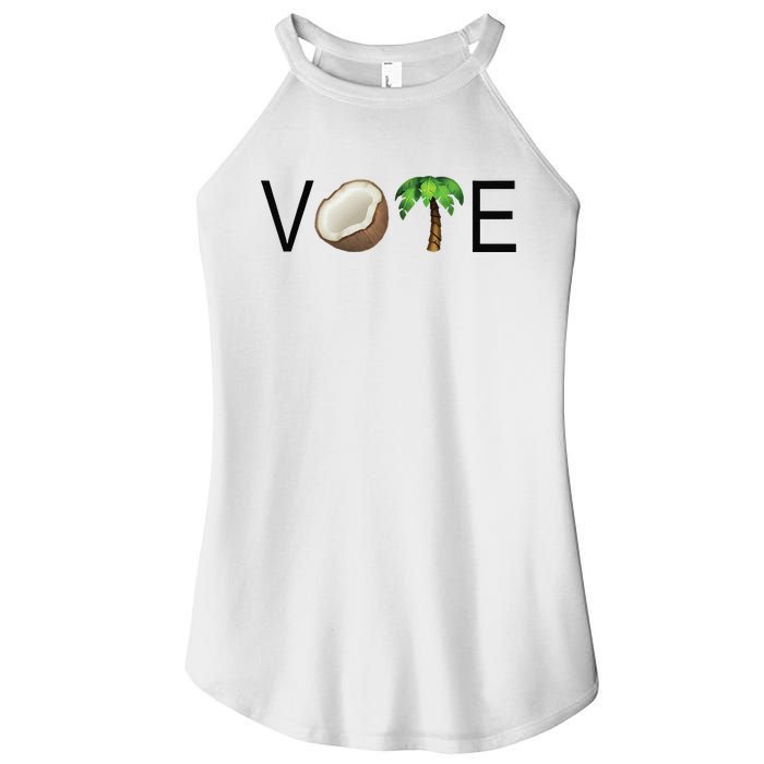 Coconut Tree Vote Funny Kamala Women’s Perfect Tri Rocker Tank