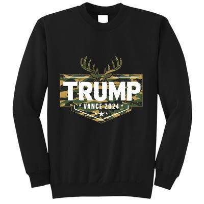 Camo Trump Vance 2024 Election Jd Donald Vintage Camouflage Sweatshirt
