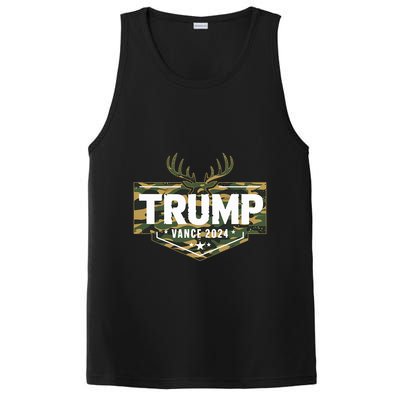 Camo Trump Vance 2024 Election Jd Donald Vintage Camouflage PosiCharge Competitor Tank