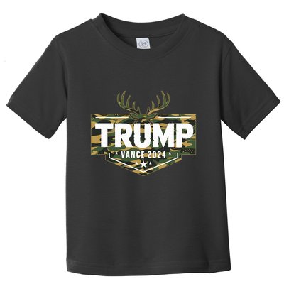 Camo Trump Vance 2024 Election Jd Donald Vintage Camouflage Toddler T-Shirt