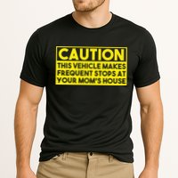 Caution This Vehicle Makes Frequent Stops At Your Moms House Cooling Performance Crew T-Shirt
