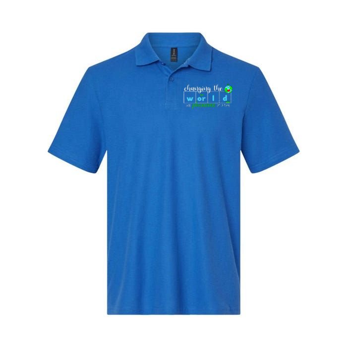 Changing The World One Phoneme At A Time Teacher Softstyle Adult Sport Polo