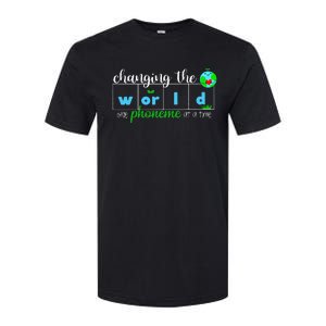 Changing The World One Phoneme At A Time Teacher Softstyle CVC T-Shirt