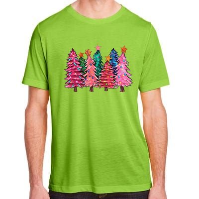 Christmas Tree With Led Light Pine Tree Xmas Light Camping  Adult ChromaSoft Performance T-Shirt