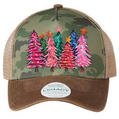 Christmas Tree With Led Light Pine Tree Xmas Light Camping  Legacy Tie Dye Trucker Hat