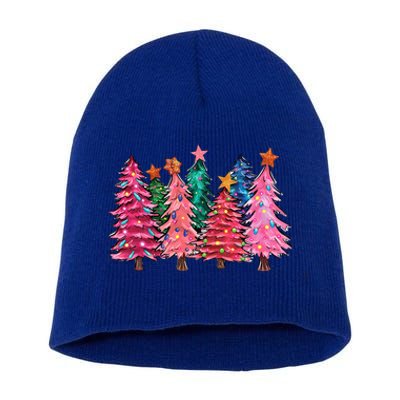 Christmas Tree With Led Light Pine Tree Xmas Light Camping  Short Acrylic Beanie