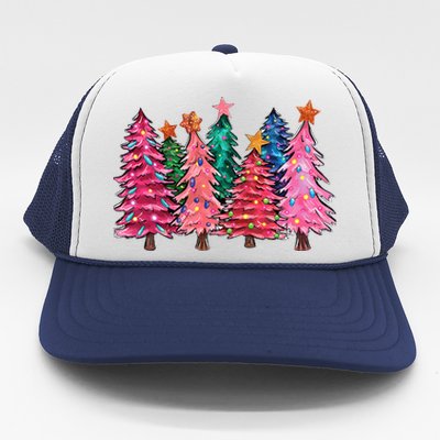 Christmas Tree With Led Light Pine Tree Xmas Light Camping  Trucker Hat