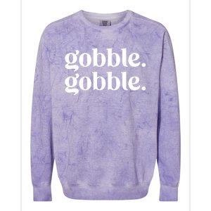 Celebrate Thanksgiving With This Funny Gobble Gobble Fall De Gift Colorblast Crewneck Sweatshirt