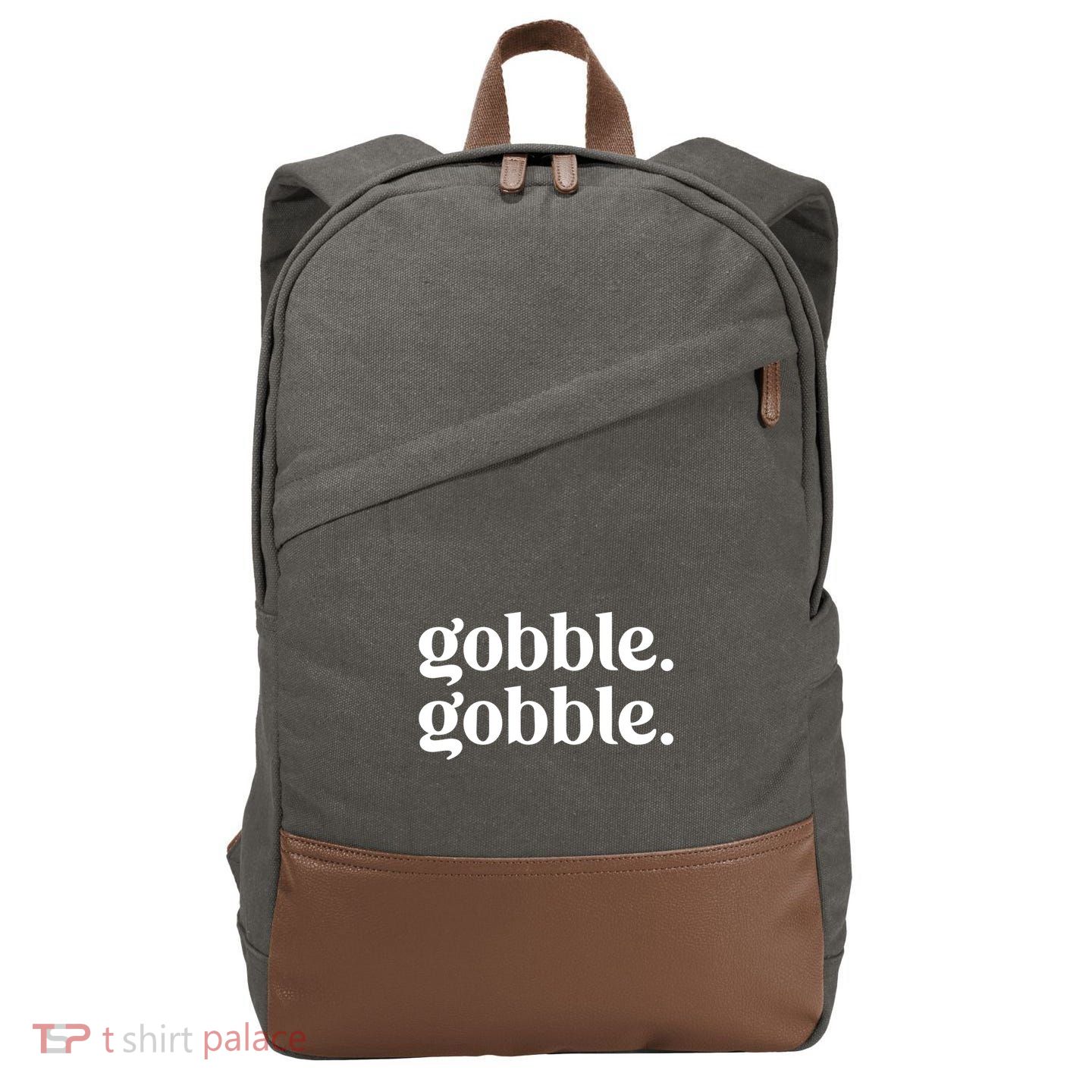 Celebrate Thanksgiving With This Funny Gobble Gobble Fall De Gift Cotton Canvas Backpack