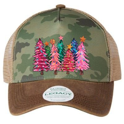 Christmas Tree With Led Light Pine Tree Xmas Light Camping Legacy Tie Dye Trucker Hat