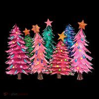 Christmas Tree With Led Light Pine Tree Xmas Light Camping Tall T-Shirt
