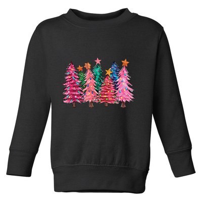 Christmas Tree With Led Light Pine Tree Xmas Light Camping Toddler Sweatshirt