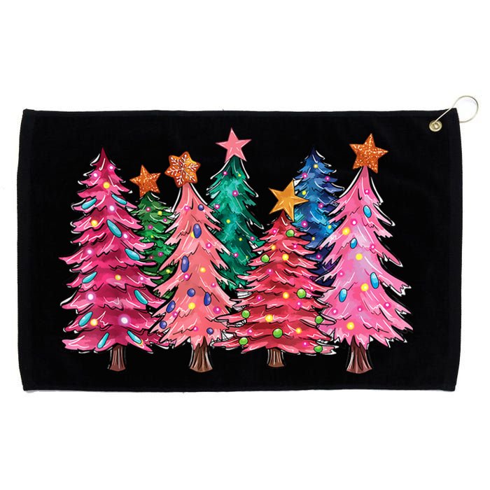 Christmas Tree With Led Light Pine Tree Xmas Light Camping Grommeted Golf Towel