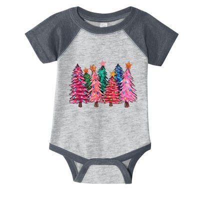 Christmas Tree With Led Light Pine Tree Xmas Light Camping Infant Baby Jersey Bodysuit