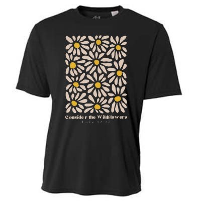 Consider The Wildflowers Retro Christian Jesus Cooling Performance Crew T-Shirt