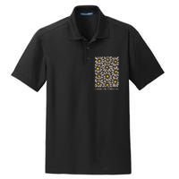 Consider The Wildflowers Retro Christian Jesus Dry Zone Grid Polo