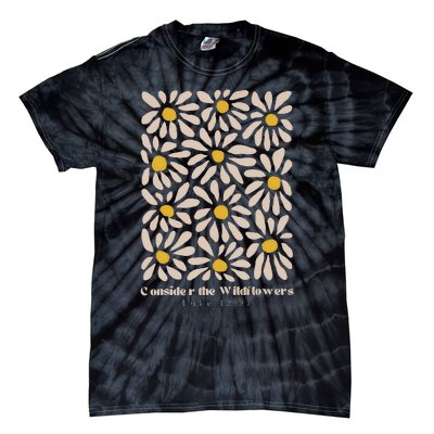 Consider The Wildflowers Retro Christian Jesus Tie-Dye T-Shirt