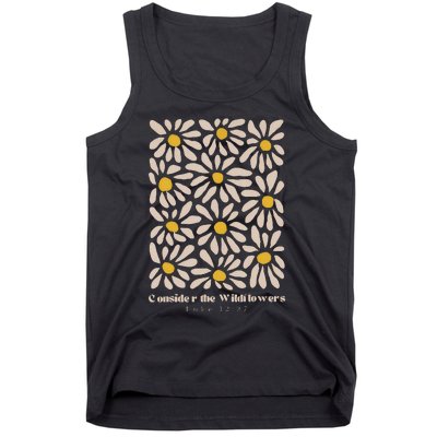 Consider The Wildflowers Retro Christian Jesus Tank Top