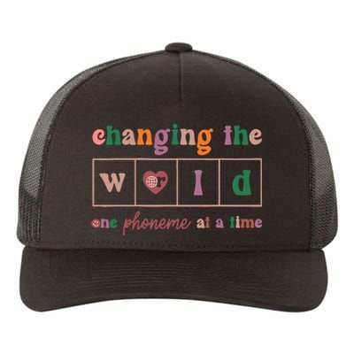 Changing The World One Phoneme At A Time Phonics Teacher Yupoong Adult 5-Panel Trucker Hat