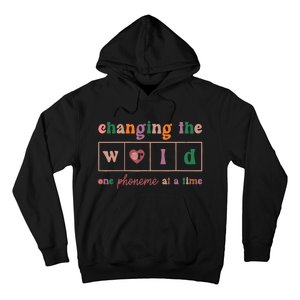 Changing The World One Phoneme At A Time Phonics Teacher Hoodie