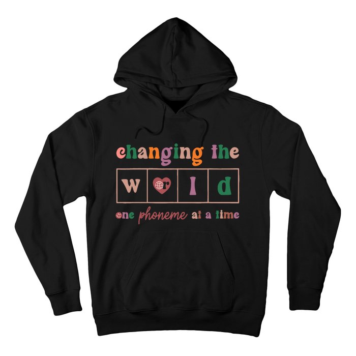 Changing The World One Phoneme At A Time Phonics Teacher Hoodie