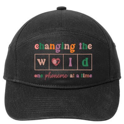 Changing The World One Phoneme At A Time Phonics Teacher 7-Panel Snapback Hat