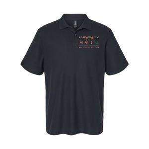 Changing The World One Phoneme At A Time Phonics Teacher Softstyle Adult Sport Polo