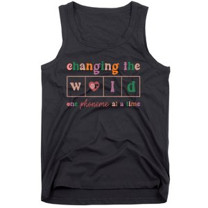 Changing The World One Phoneme At A Time Phonics Teacher Tank Top