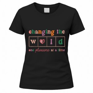 Changing The World One Phoneme At A Time Phonics Teacher Women's T-Shirt