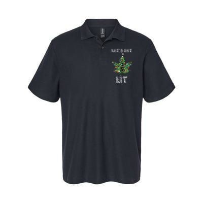 Christmas Tree Weed Leaf Pot Marijuana Thc Gift Softstyle Adult Sport Polo