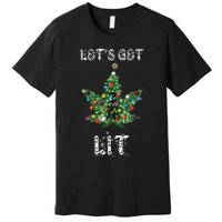 Christmas Tree Weed Leaf Pot Marijuana Thc Gift Premium T-Shirt