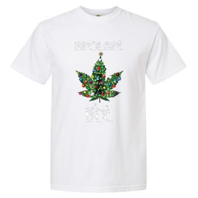 Christmas Tree Weed Leaf Pot Marijuana Thc Gift Garment-Dyed Heavyweight T-Shirt