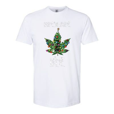 Christmas Tree Weed Leaf Pot Marijuana Thc Gift Softstyle CVC T-Shirt