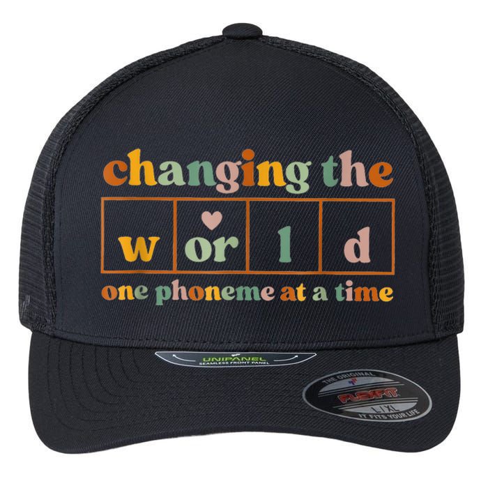 Changing The World One Phoneme At A Time Flexfit Unipanel Trucker Cap