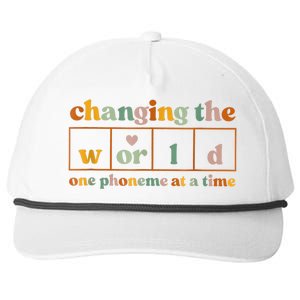 Changing The World One Phoneme At A Time Snapback Five-Panel Rope Hat