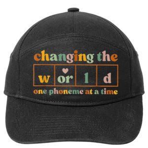 Changing The World One Phoneme At A Time 7-Panel Snapback Hat