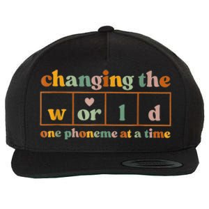 Changing The World One Phoneme At A Time Wool Snapback Cap