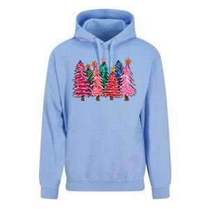 Christmas Tree With Led Light Pine Tree Xmas Light Camping  Unisex Surf Hoodie